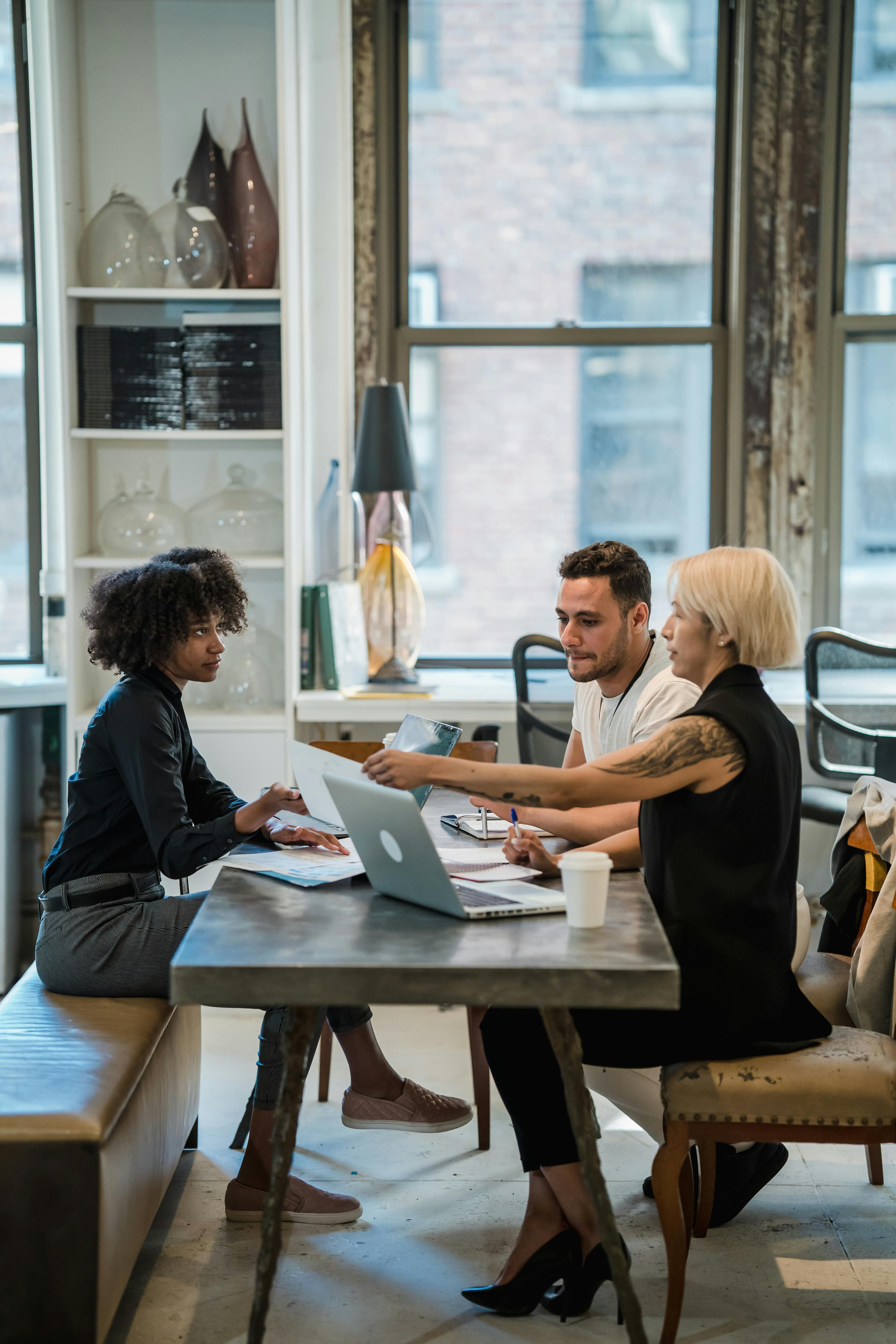 Employees Sitting in Office